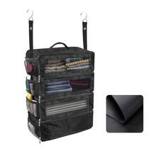 Travel Luggage Organizer Bag, Portable Hanging Travel Storage Rack, Foldable Hanging Carry-On Suitcase Quick Compartment Storage Bag - Multicolor - View 4