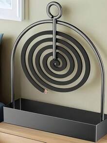 1/2pcs Metal Mosquito Coil Holder, Suitable For Hanging Or Incense, Perfect For Living Room/Bedroom Decor And Outdoor Camping - Multicolor - View 4