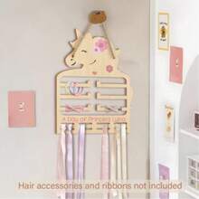 Bohemian Style Wall-Mounted Storage Rack, Wall-Hanging Hair Accessory Organizer, Room Wall Hair Clip Display Rack, Multi-Purpose Storage Shelf, Suitable For Hair Ties, Hair Clips And Headbands, Fashion Home Decor - Multicolor - View 2