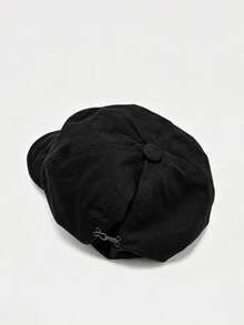 Vintage Newsboy Cap, Face-Flattering Design, Casual Versatile, Essential Vintage Artistic Accessory For Women, Breathable And Comfortable, Artist Style - Multicolor - View 4