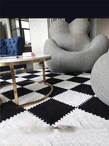 Premium Soft Plush Patchwork Carpet Mat, Suitable For Bedroom, Living Room, Kitchen And Bathroom Luxury Floor Mat, Washable, Cuttable, Stain-Resistant And Easy To Clean, Can Be Freely Assembled - Carpet - View 2