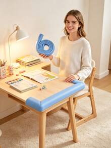 SafeEdge Self Adhesive Foam Edge Guard Strip, Soft Rubber Furniture Bumper Protector, Impact Resistant Table Corner Cushion, Wall & Desk Edge Cover For Home Indoor Furniture Surface Collision Protection - Multicolor - View 4