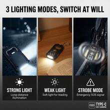 1PC/2PCS Super Bright Rechargeable Mini Keychain Flashlight Torch Multifunctional Portable LED Work Light For Outdoor Night & Work Use - Flashlight - View 2