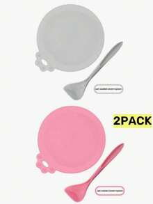 1SET /2SET Pet Can Lids Three-In-One Food Sealing Lids Universal Spoon Set Food Preservation Silicone Lids Pet Cat Dog Food Silicone Can Lids Food Spoon Set Suitable For Various Pets - Multicolor - View 8