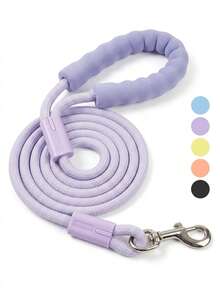 1pc Macaron Color Nylon Dog Leash, Breathable Comfortable Pet Walking Rope, Anti-Shock Anti-Collision Anti-Escape, Durable And Strong, Suitable For Small And Medium Dogs, Outdoor Walking Training Travel, Pet Supplies - Multicolor - View 2