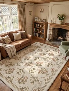 1 buah Karpet Ruang Tamu Motif Bunga Champagne, Cocok untuk Dapur, Ruang Makan, Kamar Tidur, Dekorasi Liburan, Dalam/Luar Ruangan, Kantor, Lobi, Keset Anti Selip, Karpet Kamar Mandi, Lorong, Ruang Belajar, Area Bermain Game - Sampanye - View 2