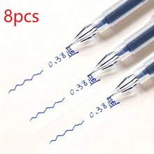 Set de 3 bolígrafos de tinta de secado rápido de 0,38 mm, color negro/azul/rojo - Bolígrafos ideales para exámenes y oficina, punta fina, adecuados para escribir, esencial para volver a la escuela - Multicolor - Ver 20