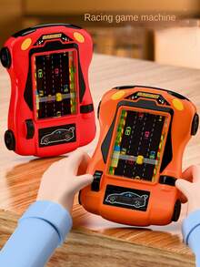 1 buah Konsol Video Game Balap Kreatif, Mesin Game Arkade, Game Balap Genggam, Hadiah Pelajar, Mainan Konsol Game Genggam Petualangan Balap, Mainan Penghilang Stres Mobil Kecil Simulasi Mengemudi, Produk Ini Bukan Elektronik, Detail Tertera di Halaman Produk - MultiWarna - View 2