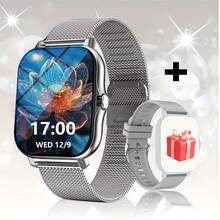 1.83-Inch Full Touch Screen Unisex Smartwatch With The Following Features: Call Answering, Message Alerts, Music Control, Remote Camera, Pedometer, Calorie Tracking, Multiple Sports Modes, Alarm, Call And Message Notifications, Compatible With Android And IOS - Multicolor - View 20