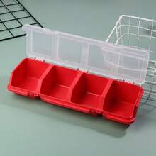 1pc Screw Storage Box Plastic Hardware Storage Box Multi-Compartment With Buckle Divider Storage Box Plastic Divider Garage Tool Nail Storage Container Home Storage Supplies Garage Organization Storage - A - View 13
