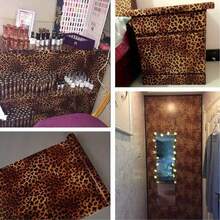 Leopard Print Self-Adhesive Vinyl Wallpaper - Removable Textured Contact Paper With Interlocking Pattern, Waterproof And Easy To Peel And Stick, For Wall Decor, Refresh Your Home, Rama Decorative Sticker Gift, Birthday Graduation Gift - Multicolor - View 6