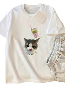 Women T-Shirts - 白色 - 查看 2