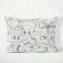Children's 50*70cm Coloring Pillowcase Graffiti Long Pillow Parent-Child Activity DIY Hand-Painted Throw Pillow Cover - Multicolor - View 19