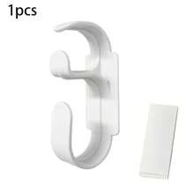 1pc/3pcs CPAP Machine Hook (With Adhesive Tape), Bedside Tube Holder With Anti-Slip Function, Stable Anti-Tangle Breathing Tube And Headband Storage Rack, Practical Hook, CPAP Hose Hook And Mask Hook 3pcs Set, No-Drill Adhesive Backing CPAP Accessories To Solve Tube Tangling, Matte Black Bedside Wall Storage Bracket, High-End Heavy-Duty ABS Hook Suitable For Hose And Mask, Applicable To Wood/Marble/Tile Surfaces - Multicolor - View 12