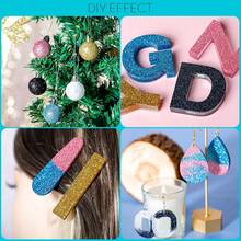 GLITZOO 50g Glitter Kuku Holografik untuk Pengisian Resin Epoksi, Bubuk Halus Emas Perak Laser, Payet Lepas, Cetakan Silikon, Kerajinan DIY - MultiWarna - View 5