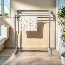 62*36*70cm 式毛巾架，金屬與塑料多功能晾衣架，適用毛巾、襪子、小衣物 - A - 查看 2