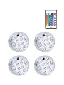 Remote Control Pool Lights, Color Changing Pool Lights (For Above Ground Pools), Battery Powered Submersible LED Lights, Suitable For Ponds, Bathtubs, Hot Tubs, Parties, Christmas Decoration - White - View 12