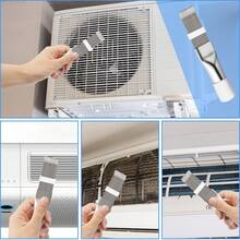 2件組空調鰭片校直工具組，包含空調散熱器梳與盤管清潔刷，多功能維修工具，適用於空調、冰箱、冷凝器、蒸發器及工業設備鰭片的清潔與維護，空調鰭片梳，不鏽鋼刷，冷凝器清潔工具，散熱器刷，清潔除塵工具組，居家修繕工具，手工具，刷子 - A - 查看 8