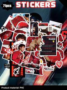 Charles Le/Clerc F1 Racing Stickers, Aesthetic Stickers Suitable For Notebooks, Journals, Laptops, Bumpers, Skateboards, Water Bottles, Computers, Phones, Cartoons, Safety Helmets, Car Stickers And Decoration - Multicolor - View 6