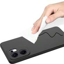 2pcs Black Silicone Phone Case, Compatible With RENO 14, RENO 12 F, Reno 13, Reno 11, A99/A80/A60/A40/A38/A18 Phones, Phone Protective Case, Phone Shell, Phone Cover, Anti-Drop Phone Case, Black Phone Case, Minimalist Phone Case, Solid Color Phone Case, Black Phone Case, TPU Phone Case Anti-Drop (Military Grade Anti-Drop) - Black 1 - View 5