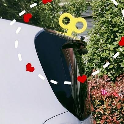 Pegatina decorativa 3D con forma de resorte divertido para coche, diseño de resorte 3D con ambiente juguetón, fuerte adhesión sin dañar la pintura del coche, fácil instalación, universal para coches y motocicletas, se puede aplicar a la carrocería y la cola del coche, accesorio de modificación exterior personalizado y peculiar, crea fácilmente un estilo único para tu coche