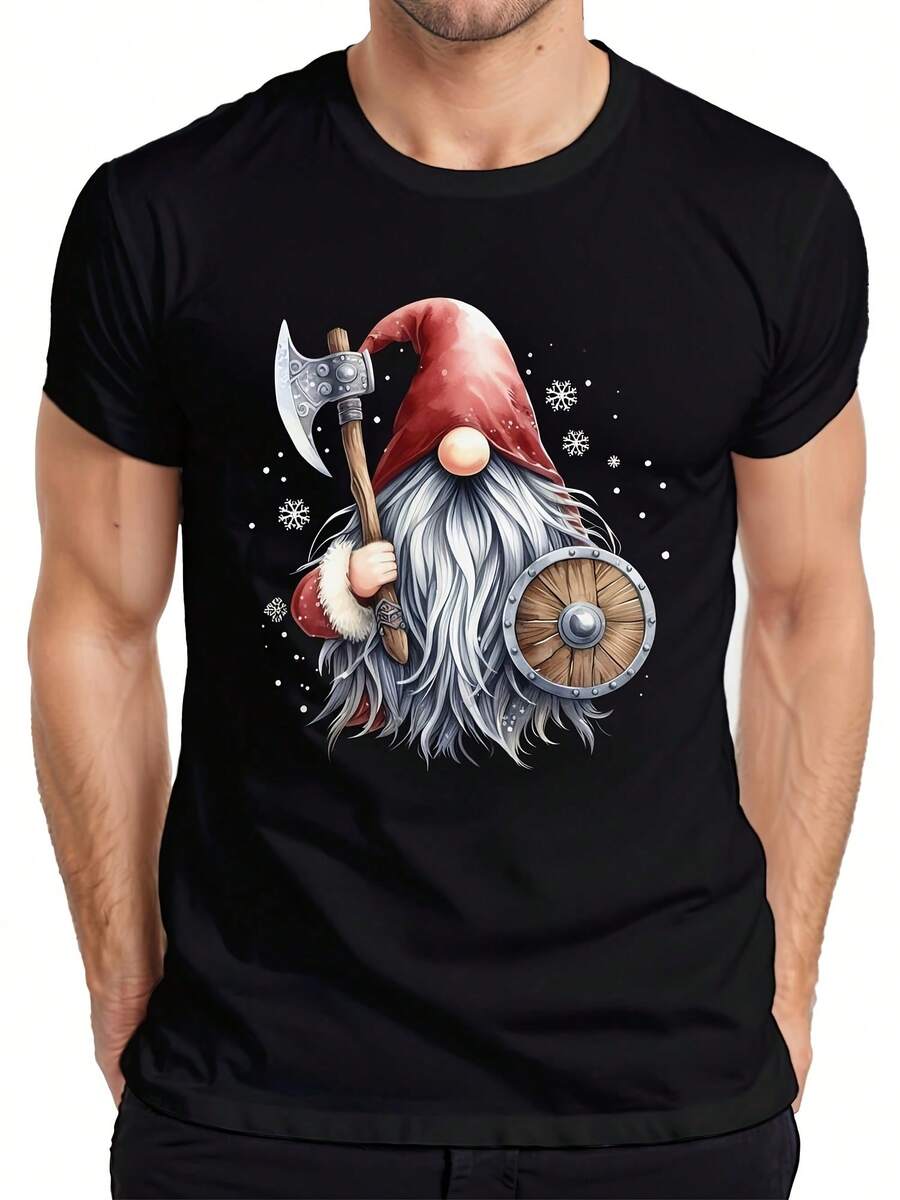 Viking Gnome Gnome Christmas Elf Axe - Christmas Xmas Gift Xmas- - 黑色 - 查看 1