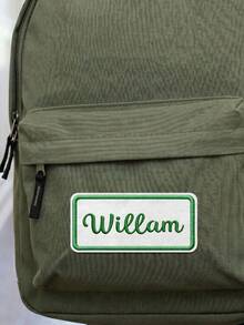 1/3/5/10件客製化刺繡姓名貼布，適用於背包、夾克、運動衫、衣物，返校禮物、勞動節禮物，個性化熨燙姓名標籤、客製化文字標籤、客製化禮物、個性化長方形姓名標籤、客製化文字姓名徽章 - 彩色 - 查看 8