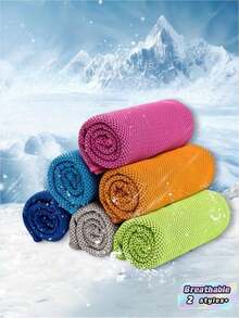 Cooling Towels For Neck And Face, Soft And Breathable Cooling Towels, Suitable For Yoga, Sports, Running, Gym, Training, Camping, Fitness - Multicolor - View 3