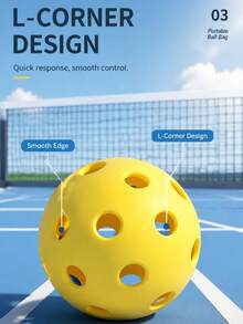 Yuke 4 Pickleballs, Durable Outdoor Sports Balls, High Bounce Performance, Lightweight Perforated Plastic Balls, Suitable For Pickleball Training, Practice Matches And Backyard Entertainment - Multicolor - View 8