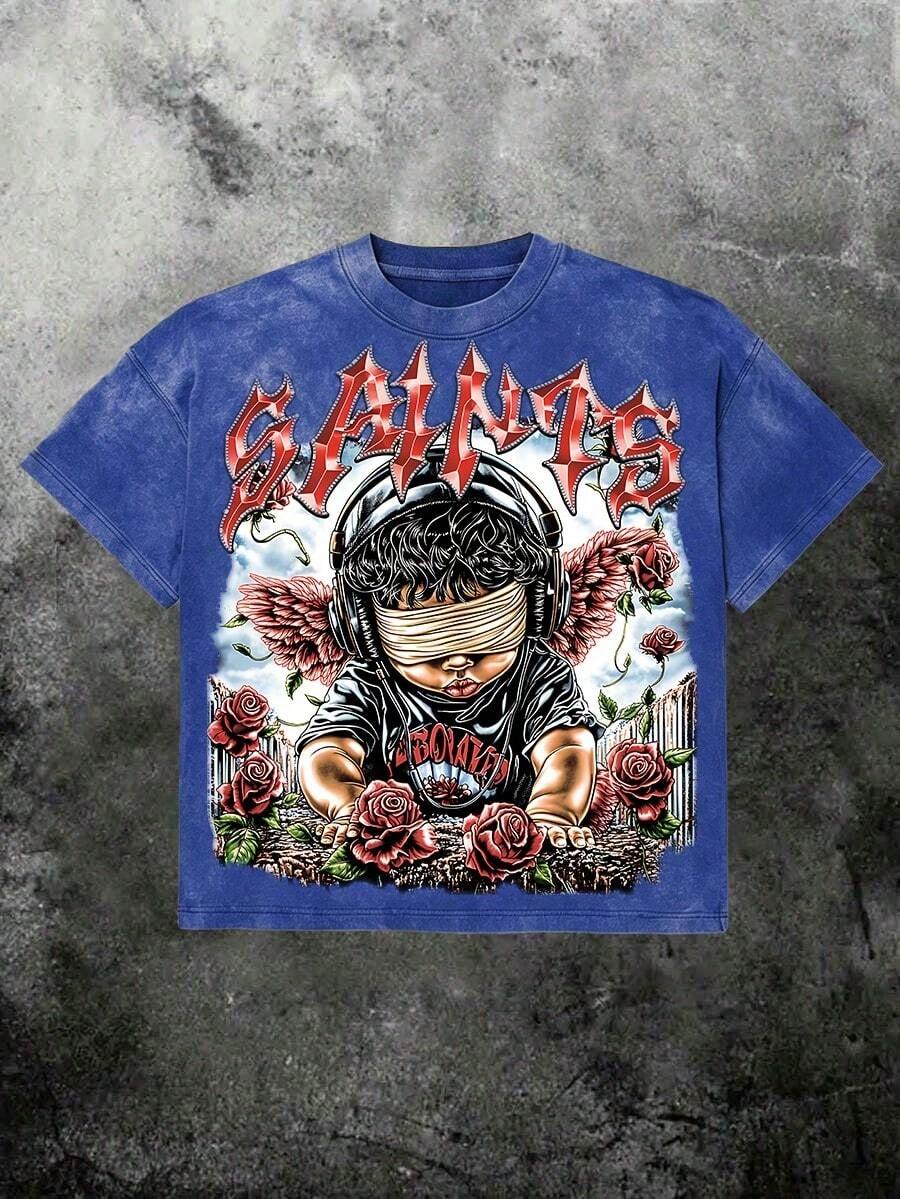 Women T-Shirts - 藍色 - 查看 1