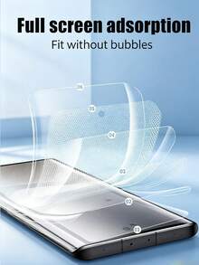 2片裝 HD 水凝膠全螢幕手機螢幕保護膜，適用於 Infinix Hot 60 50 40 30 Note 50 40，防爆耐刮、無氣泡、光滑防油層、易安裝、刮痕自動修復保護膜，支持指紋辨識，軟膜 [非玻璃] - 無色 - 查看 7