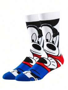 1/5/10 Pasang Kaos Kaki Pria Disney Minnie & Mickey Nyaman Setengah Betis Gaya Halloween Hadiah untuk Pemakaian Sehari-hari - MultiWarna - View 18