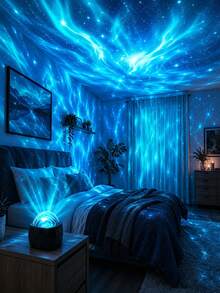 1pc Aurora LED Projector Night Light, USB Powered, Multi-Color Northern Lights Projector With Remote Control, Adjustable Brightness - Bedroom, Living Room Decor LED Light, Halloween, Christmas Decoration - Multicolor - View 9
