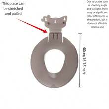 Cute Cat Design Toddler Toilet Training Seat, Non-Slip Potty Training Ring With Wall-Mounted Storage Hook, Portable Baby Bathroom Toilet Seat - Toilet Seat - View 18