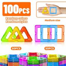 Children's Magnetic Building Blocks Set - Creative DIY Assembly Toy, Enhances Hand-Eye Coordination, Promotes Brain Development, Suitable For Boys And Girls, STEM Creative/Educational Toy, Suitable For 3-6 Years Old Children, Holiday Birthday Gift - Multicolor - View 10