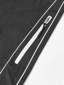 Men's Spring/Summer Casual Loose Straight Leg Fashion Sports Sweatpants - Black - View 7