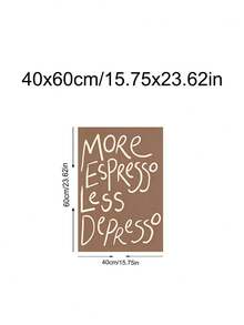 1pc You're Only As Cool As You Treat People Positive Wall Art, Cool Minimalist Prints, Espresso Quote Art, Kitchen Wall Art,Bedroom Decor,LivingRoom Decor,Dorm Decor,Wall Arts,Wall Decor,Home Decor,Room Decor, Canvas Wall Art, Posters,Optional Frame - 1PCS - View 23