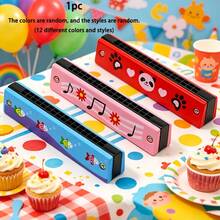 20pcs Harmonica, Lightweight Double Row 16-Hole Harmonica, Christmas Party Gift, Beginner Musical Instrument Toy, Random Color And Style Per Piece (Christmas/Halloween Style) - Multicolor - View 7