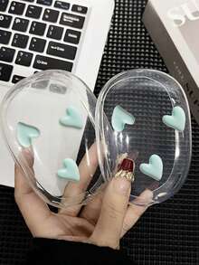 Casing Pelindung Earphone Desain Hati Transparan Gaya Romantis yang Lucu, Cangkang Pelindung Transparan Lembut Tahan Gores, Aksesori Digital, Casing Pelindung Earphone Multifungsi, Pelindung Headphone Over-Ear, Cocok untuk Headphone Over-Ear dan Earcup, Sempurna untuk Halloween, Natal, Kembali ke Sekolah atau sebagai Hadiah untuk Guru, Hadiah Luar Biasa untuk Penggemar Produk Elektronik - Beraneka warna - View 2