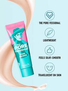 Benefit The POREfessional 毛孔隱形妝前乳迷你版 7.5ml/0.25 Oz | 絲滑輕盈配方，快速視覺模糊毛孔 | 無油配方 | 使肌膚光滑且霧面 | 適合所有膚色 | 自然妝感 - Travel Size Mini - 7.5ml - 查看 3