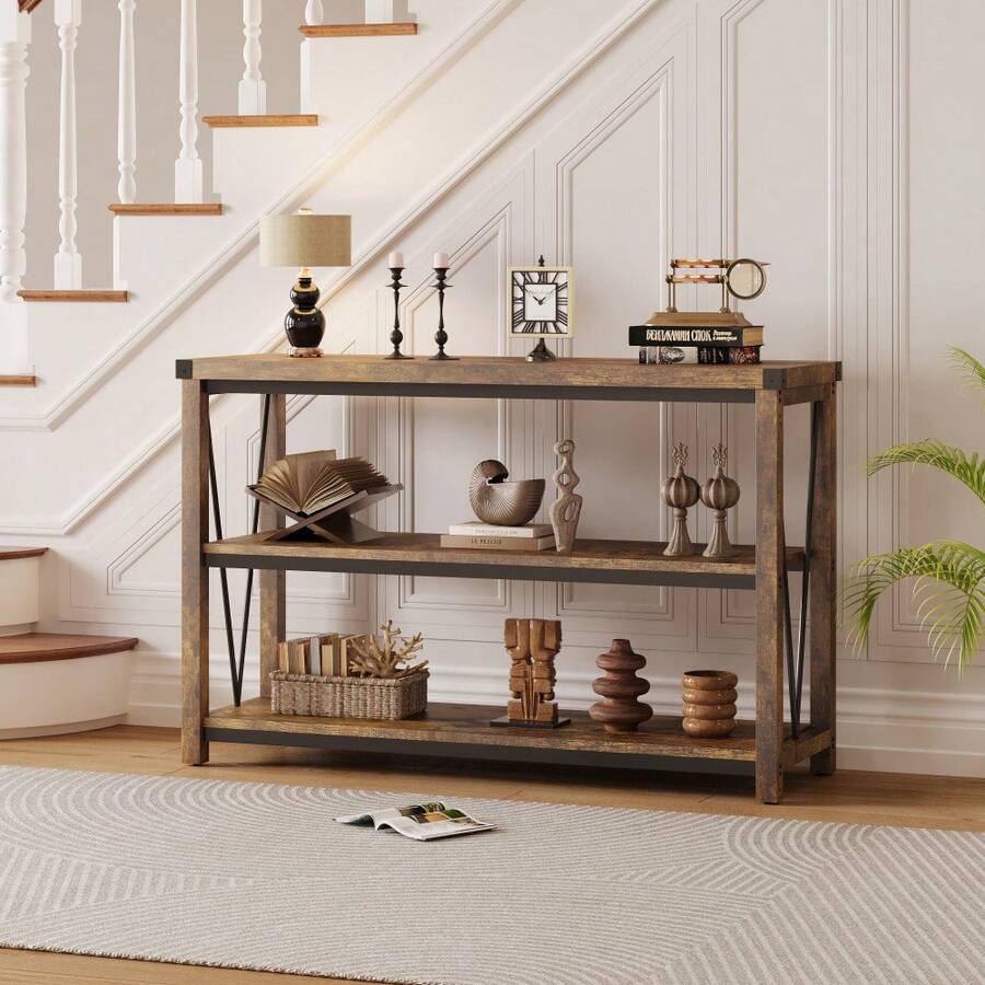 Kselythan Sofa & Console Tables - Brown - View 1