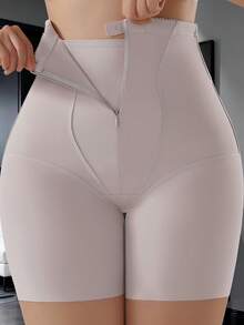 Summer Thin Waist Trainer Corset, Abdomen Control Shapewear, High Waist Slimming Shorts - Grey - View 3