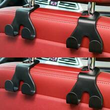 Concealed Creative New Car Seat Back Hook Multi Functional Rear Car Phone Holder Hook Automotive Accessories - A - View 9