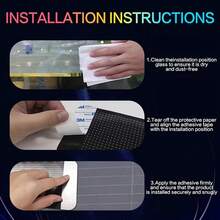1 Set Flexible LED Windshield Display Screen For Car, Dynamic Flashing Demon Eye Effect, APP Control, USB Powered, Customizable Special Effects, No Battery Required - A - View 6