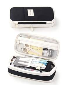 Estuche de lápices multifuncional de gran capacidad para estudiantes, bolsa de lápices portátil de gran tamaño, caja de almacenamiento, soporte para lápices, regalo de vuelta a la escuela, primer día de escuela - Multicolor - Ver 7