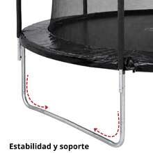 Joykoo Kids Trampolines - Black - View 3
