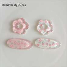 2/4/8pcs Pink Floral Refrigerator Stickers, Oval And Floral Shaped Refrigerator Magnets, Kitchen Photo Stickers, Decorative Accessories - Multicolor - View 10