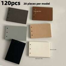 120/240 Sheets Vintage Loose-Leaf Paper, Notebook Refill Pages, Loose-Leaf Inserts, Memo Notepad, Back To School Essential, Loose-Leaf Binder Accessories, Index Tabs, Student & Office Universal (6 Colors, 20 Sheets Each) - A - View 9