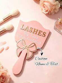 Personalized Eyelash Extension Mirror Props, Customized 3D Handheld Mirror Social Media Props, …Customized Eyelash Technician Props, Customized Eyebrow Technician Props, Customized Logo Mirror, Personalized Gifts, Aestheti - Multicolor - View 6