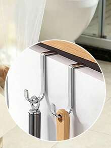 1pc Foldable Trash Bag Holder Stand Minimalist Hanging Plastic Bag Organizer Rack Kitchen Storage Shelf Space-Saving Portable Wall Mount Easy Installation Without Drilling Bathroom Home Organization Accessories - Multiple Styles - View 3